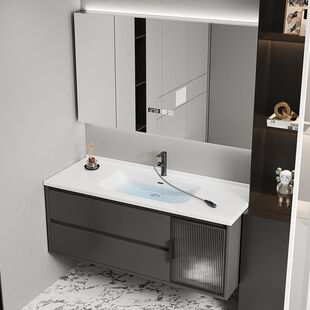 陶瓷一体盆浴室柜定制尺寸定做68/78公分/88/98cm108/118厘米卫浴