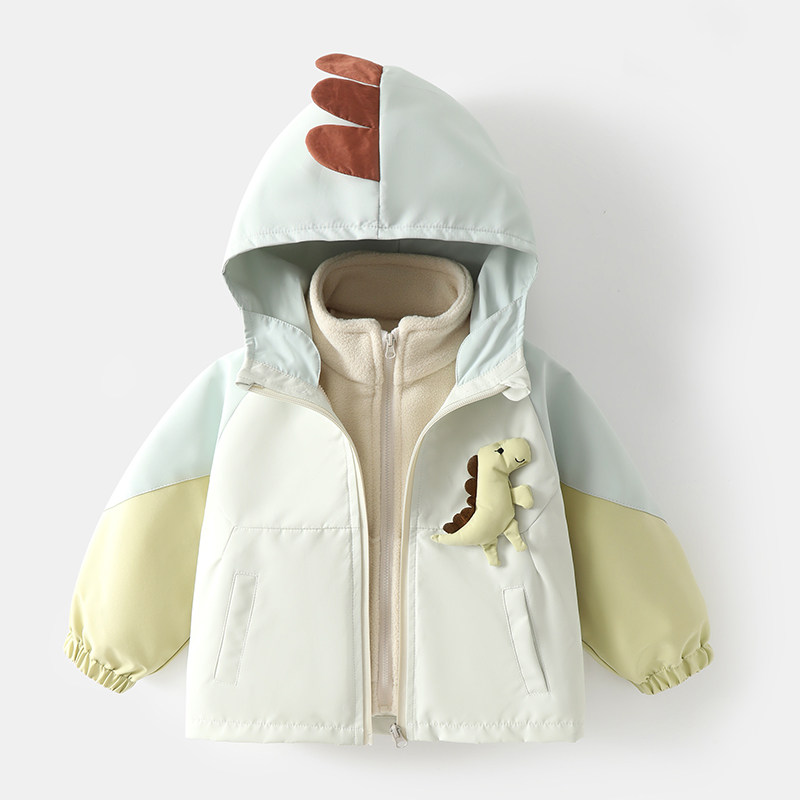 男童外套春秋款洋气新款帅气宝宝秋装连帽上衣儿童夹克秋季小童装