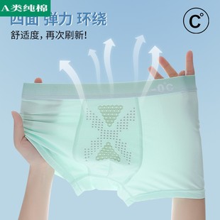 全棉母婴纯棉儿童内裤a类中大童冰丝男童学生发育期初中四角裤夏