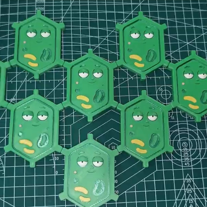 新款2026趣味生物模型学生创意植物细胞磁吸冰箱贴3D打印