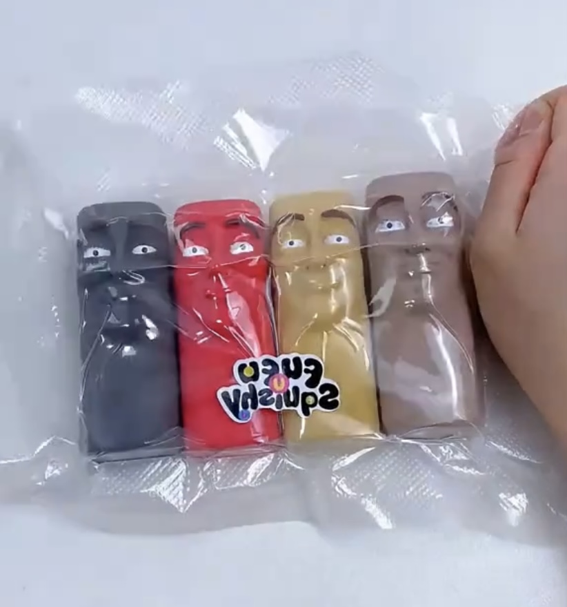 木棍人打泡泡自制解压泄愤捏捏玩具山海经卡通慢回弹捏捏玩具