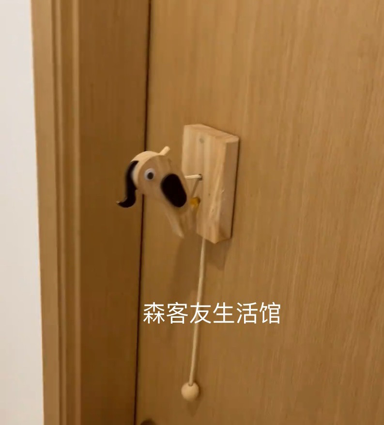 新款手工木鸟网红敲门神奇仪式响声器超治愈解压器门铃简约可爱