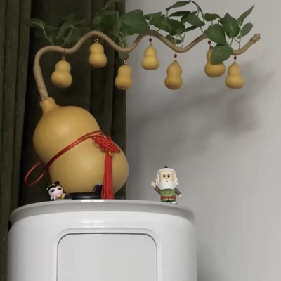 天然葫芦一根藤七个葫芦娃家居办公玄关客厅装饰工艺品摆件成品