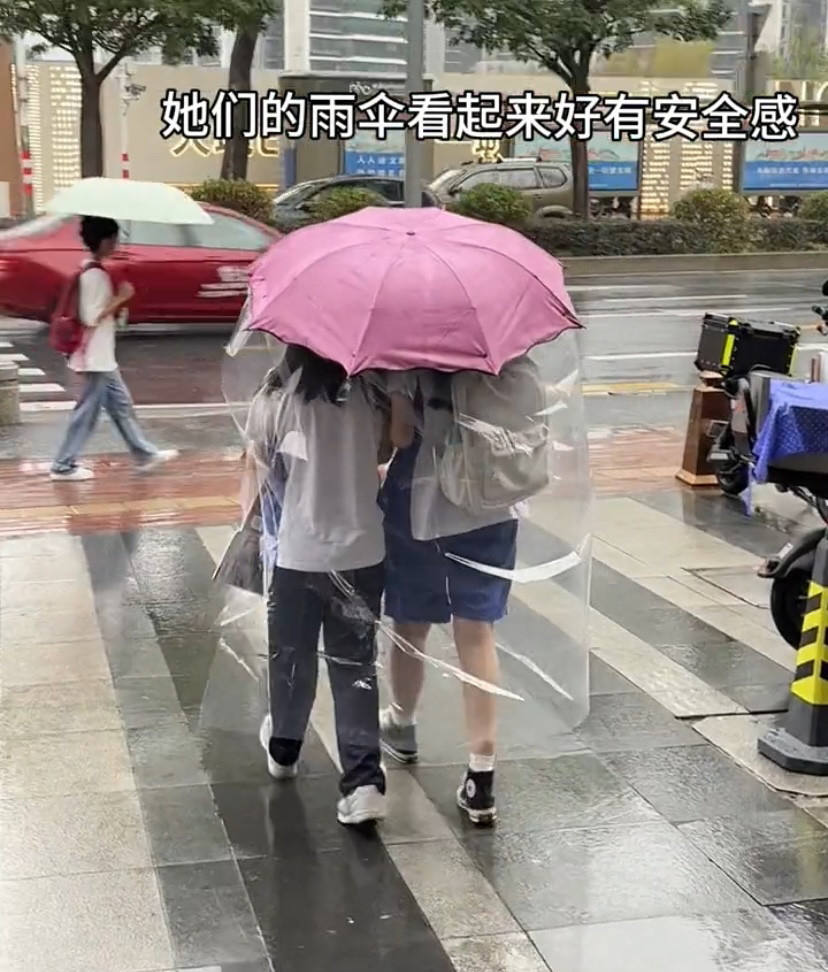 全身雨棚伞雨伞一体式黑胶防紫外线折叠可定制防雨帘二合一