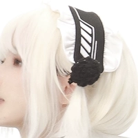 Черно -белая прическа (средняя)