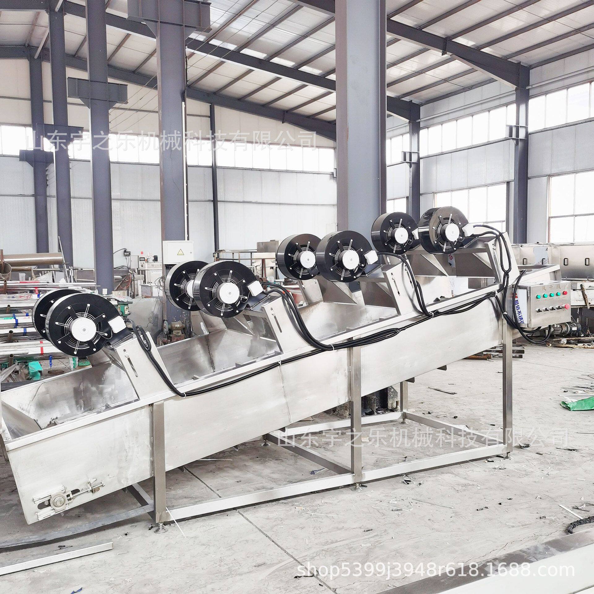 牛肉干摊凉风干线 全自动包装袋翻转式风干机 蔬菜清洗风干线