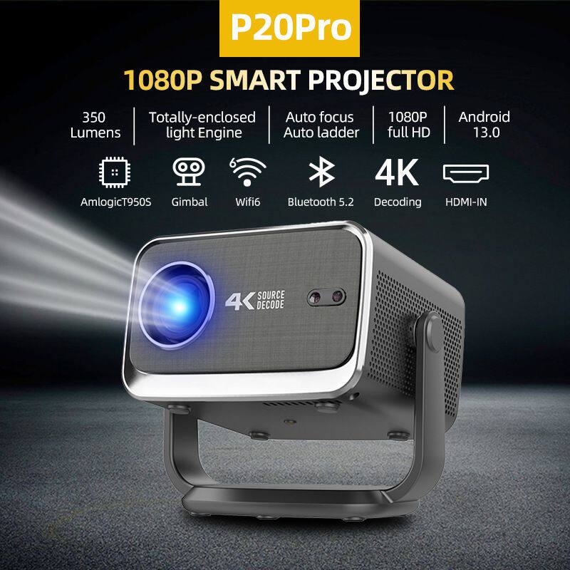 跨境4K智能投影仪 projector安卓13投影机海外版1080P高清投影仪