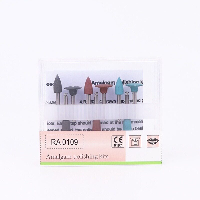 牙科材料 抛光磨头套装低速弯机硅橡胶头光固化树脂抛光RA0309