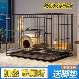 兔子笼子家用室内养兔新式 兔窝双层自动清粪荷兰猪豚鼠特大号兔笼