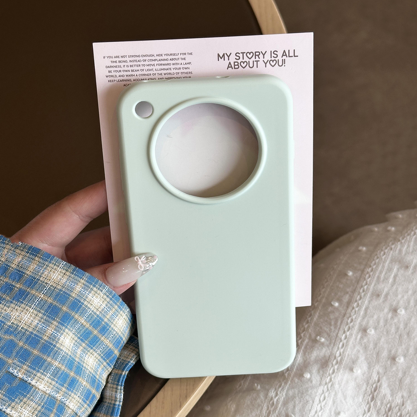 网红极简超耐脏纯色真液态硅胶