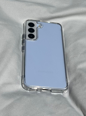 高级感亚克力适用S24+三星S25手机壳s23Ultra硬壳s22/21硅胶s21FE简约高档s20FE新款不发黄note20ultra防摔套