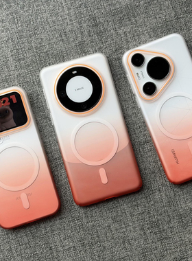 个性渐变冰雾磨砂磁吸适用vivoX300pro手机壳x200promini硬OPPOfindx9pro/x8Ultra薄x8s+新iQOO15/Neo一加13s