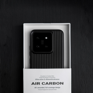 真pp硬壳黑武士瓦楞光栅条纹淬炼适用15小米14手机壳大孔13磨砂防指纹K60至尊红米K70Ultra不会黄超轻薄防摔