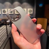 超薄裸机半透肤感磨砂硬壳适用15小米17promax新款 13大孔不包镜头14ultra手机壳简约散热保护套无感透明硬边