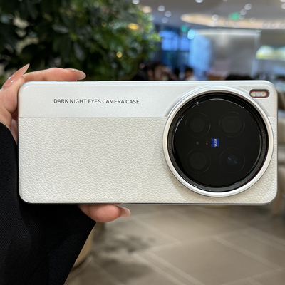 轻奢高级真皮质感荔枝白皮纹相机