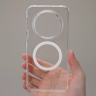 Magsafe强磁吸无线充电护甲冰晶适用华为荣耀magic7pro手机壳mate70pro 磨砂X60透明300套nova13车载2支架540