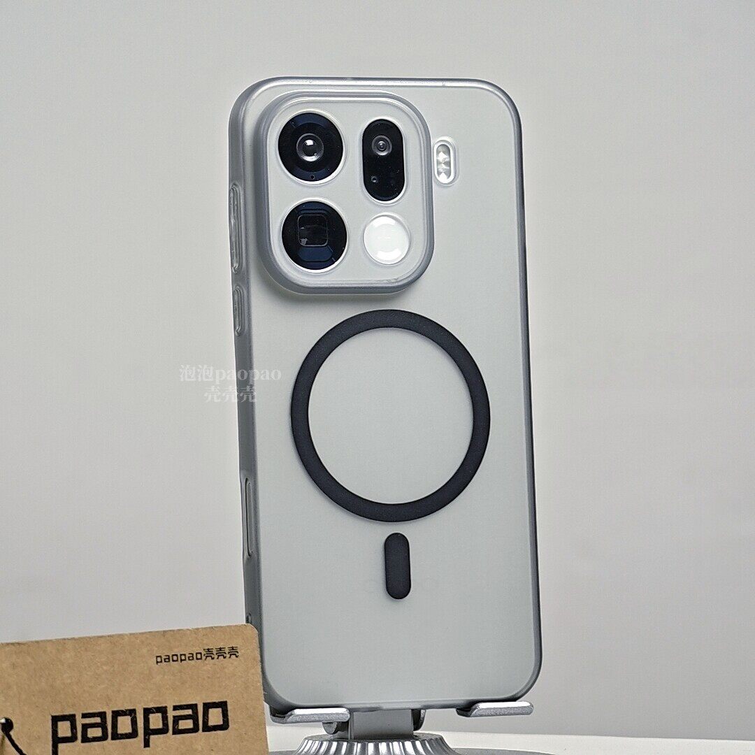 超薄全包磨砂软壳冰雾磁吸适用OPPOfindx9手机壳x8s+新款vivoX300pro透明x200ultra黑promini白reno15c/gt8女