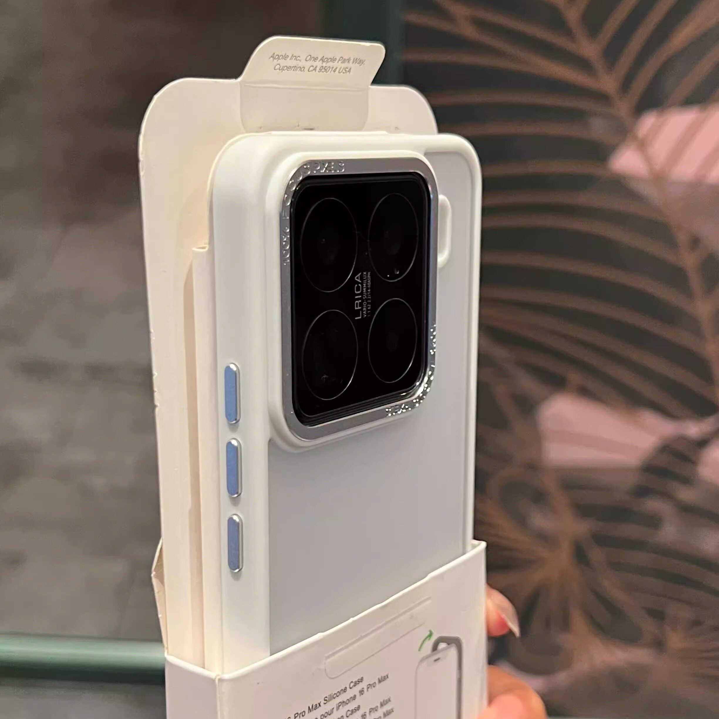 白月光呀~磨砂白金盾金属镜框