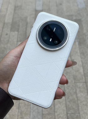 个性白几何菱型拼接钛灰色金属适用vivoX300手机壳200promini防滑OPPOFindx9pro新x8s+硬x7Ultra一加15/ace6