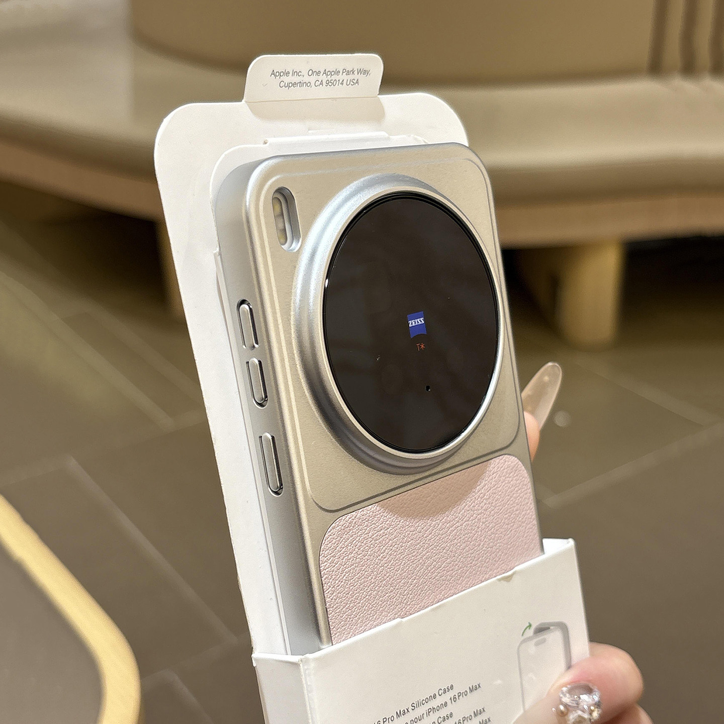 秒变17大视窗真皮质感荔枝素皮纹适用vivoX300Pro手机壳OPPOfindx9浮雕防滑华为mate80/70air硬magic8proAir