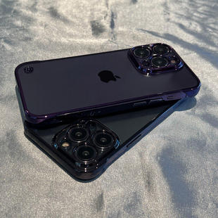 电镀无边框硬壳适用15小米13手机壳14Pro新款12sUltra超薄12x透明pc硬壳10s网红Pro红米K60女款K40个性k50潮