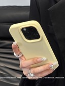 Baby奶油黄色ins新15Ultra小米17 13Pro 14手机壳turbo真液态硅胶K80适用k90红米K70百搭civi3女60 Note12T