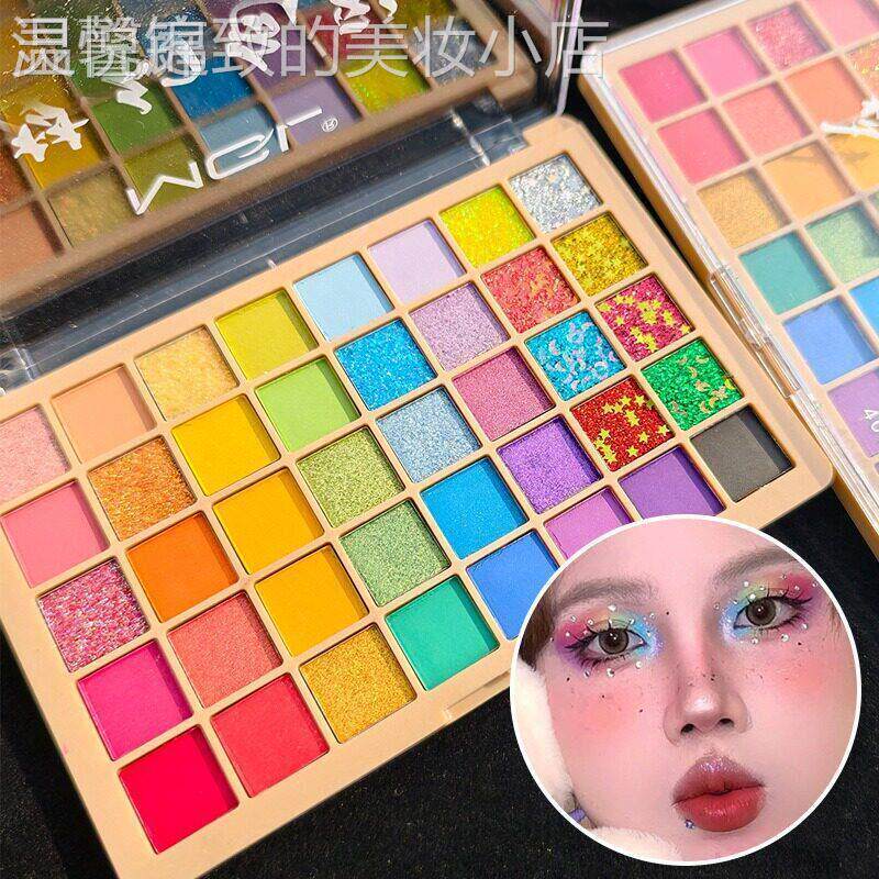 正品a彩色学校舞台妆眼影闪粉亮片专用表演出化妆品套装无毒