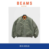 现货 SOLAR BEAMS 1尼龙防水棉服飞行夹克休闲宽松棒球外套