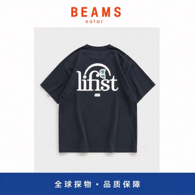 【SOLAR BEAMS】潮牌DCDT LIFIST印花短袖男女宽松圆领T恤日系棉