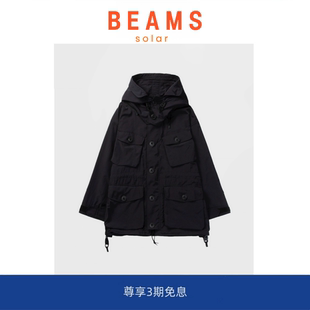 TEST N.HOOLYWOOD BEAMS 日产军事风口袋可拆帽作战风衣 SOLAR