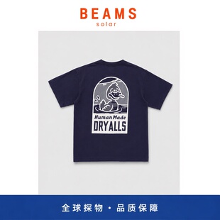 【SOLAR BEAMS】夏季潮牌背后鸭子图案短袖T恤宽松休闲男女款