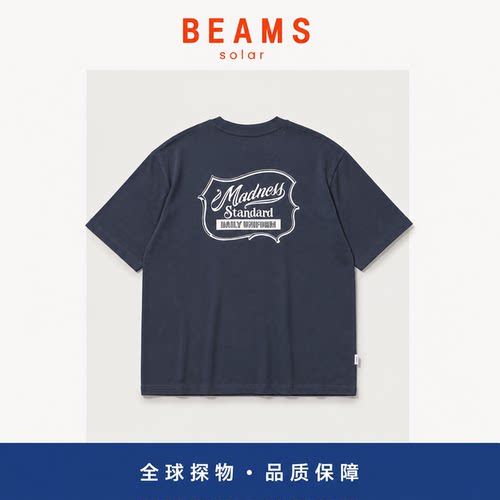 【SOLAR BEAMS】MADNESS PRINT TEE 机车风字母印花T恤余文乐短袖