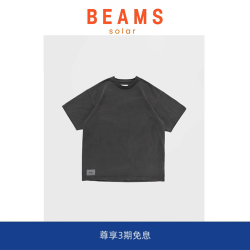 【SOLAR BEAMS】潮牌WTAPS SIGN-OD 宽松圆领休闲复古水洗短袖T恤