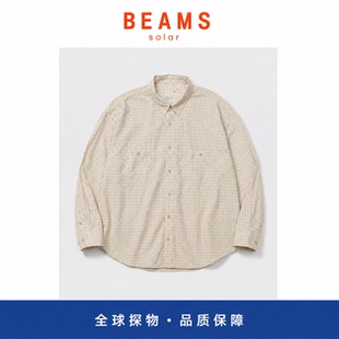 【SOLAR BEAMS】MADNESS MINI CHECK BD SHIRT日产格子长袖衬衫