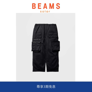 pler39s户外机能复古多口袋宽松休闲工装 BEAMS 长裤 SOLAR