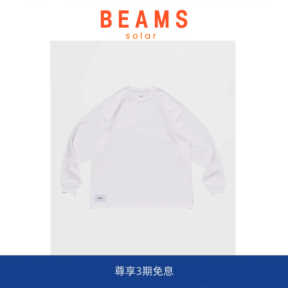 【现货】SOLAR BEAMS潮牌后背印花圆领长袖T恤休闲宽松打底衫上衣,男装,大码上装,淘宝优惠券,粉丝福利购,淘宝优惠卷