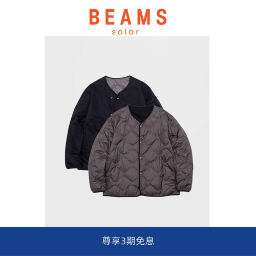 【SOLAR BEAMS】娜娜米卡光电子日系潮牌双面内胆棉服夹克外套