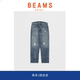 现货 DENIM SOLAR BEAMS DISTRESSED JEANS余文乐同款 水洗牛仔