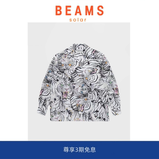 BEAMS 21AW TIM 虎纹图腾满印夏威夷长袖 SOLAR LEHI 衬衫 现货