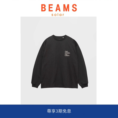 【SOLAR BEAMS】山系“OOAL”宽松版型日杂city穿搭纯棉长袖T恤