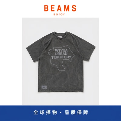 【SOLAR BEAMS】潮牌WTAPS 813 水洗印花宽松短袖 25SS