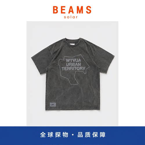 【SOLAR BEAMS】潮牌WTAPS 813 水洗印花宽松短袖 25SS