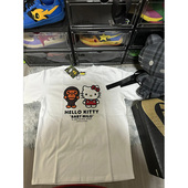 品牌外贸专柜撤回清仓捡漏 T恤上衣 纯棉潮牌设计小众KT猫男女短袖