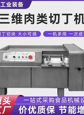 大型商用多功能全自动切丁机 水果蔬菜肉制品海鲜加工切块机厂家