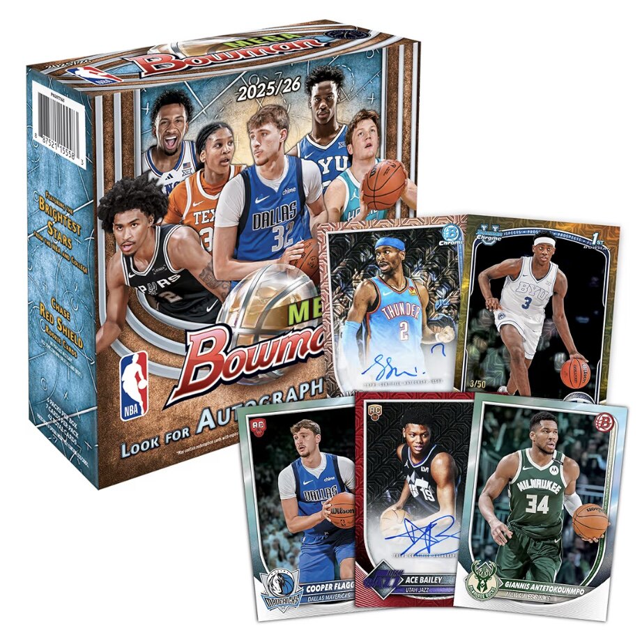 25-26 Topps NBA Bowman 系列 球星卡 寻找弗拉格 VJ AJ迪巴萨