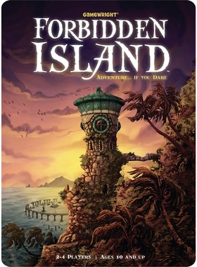 美国正版Gamewright Forbidden Island 禁闭岛桌游策略冒险合作