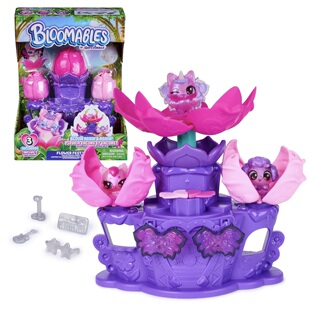 Hatchimals Bloomables花朵3个惊喜盲盒小精灵宠物 爱心翅膀女孩