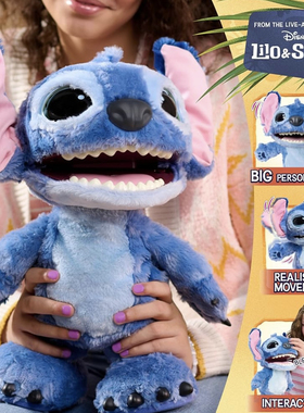 美国星际宝贝Stitch史迪奇史迪仔发声电动互动毛绒公仔玩偶礼物