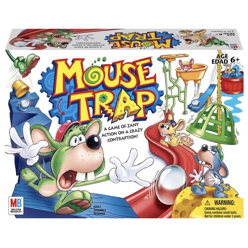 美国代购Mouse trap捕鼠器棋盘家庭桌游思维决策训练儿童圣诞礼物