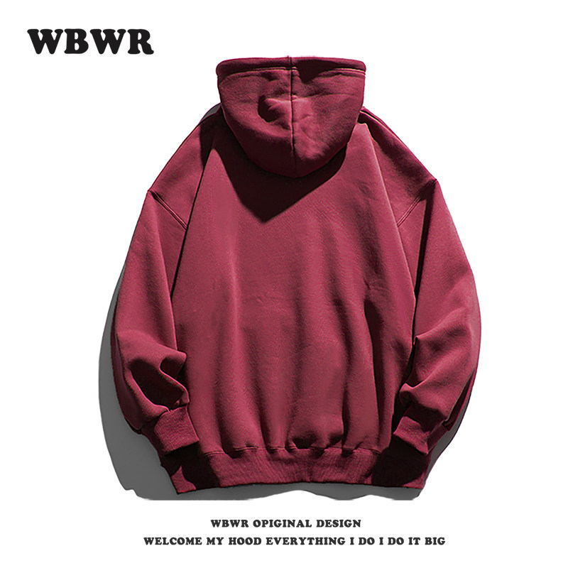 빈티지 틈새 기본 후드 티셔츠 남성 가을 겨울 미국 스트리트 스타일 잘 생긴 솔리드 컬러 루즈하고 다재다능한 재킷
